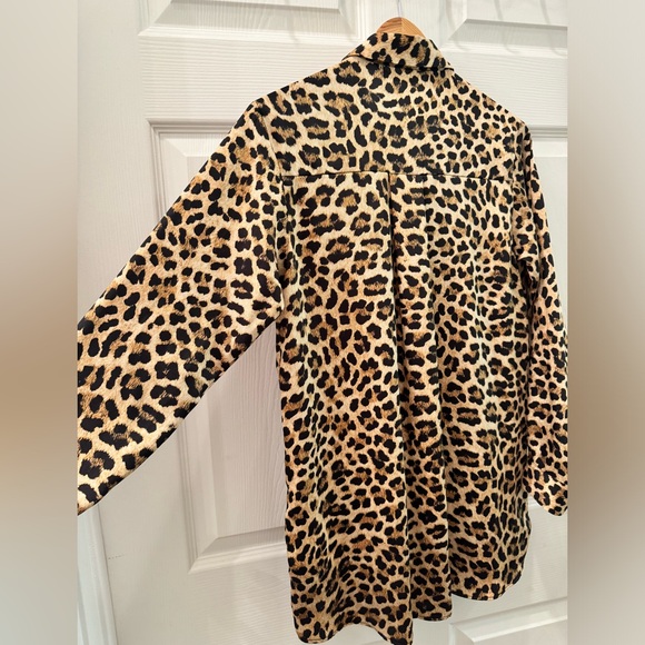Zara Leopard Oversized Blouse - Picture 6 of 9